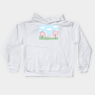 Blooming orchard Kids Hoodie